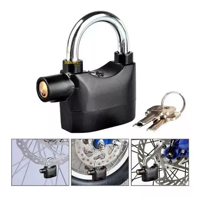 GuardianKey - Candado con alarma para motos y bicicletas