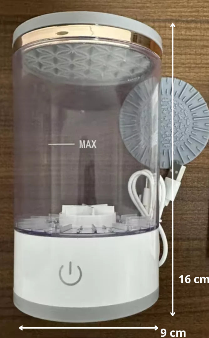 Limpia brochas de maquillaje eléctrico