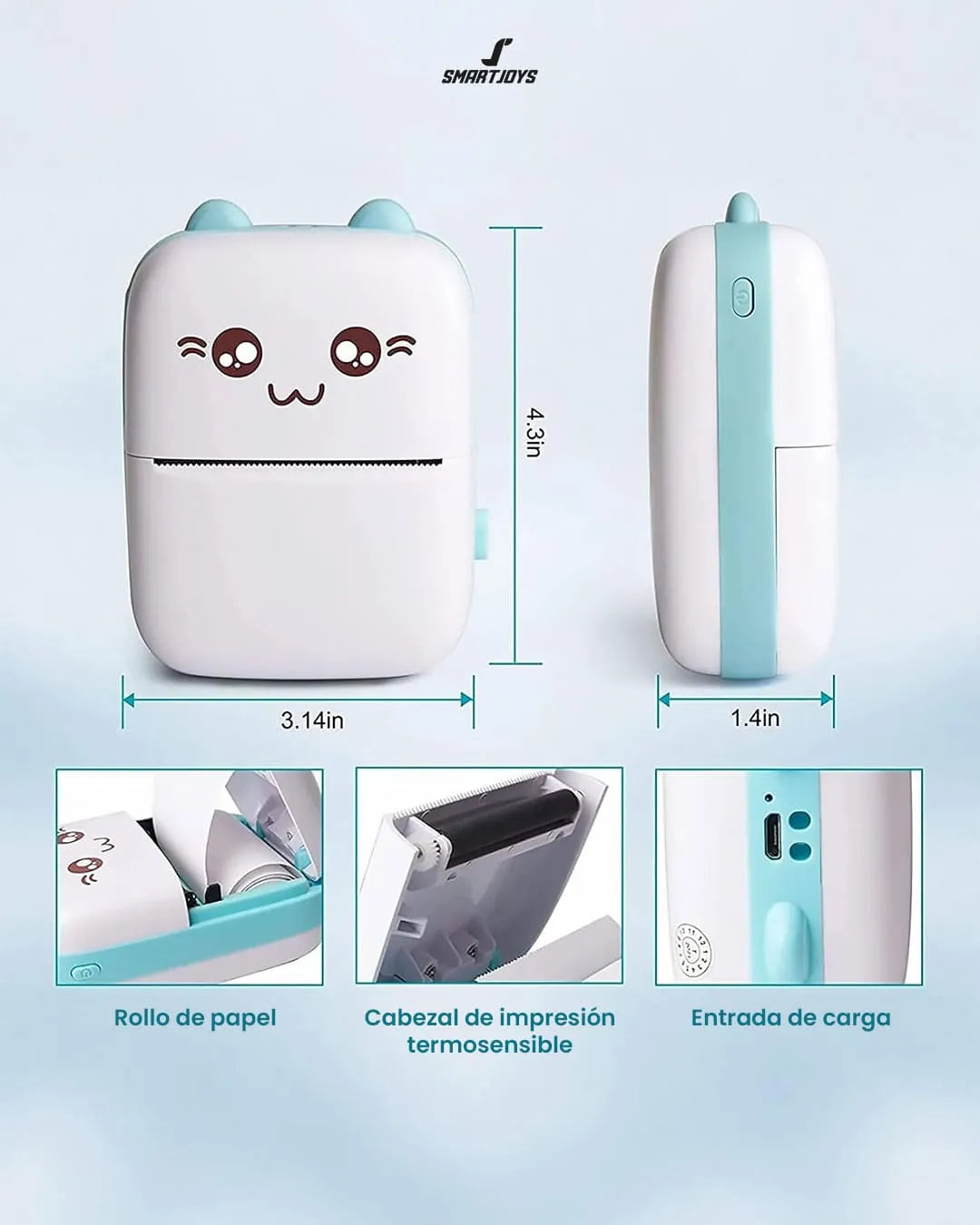 GoPrint™ 🥰Mini Impresora térmica portátil 🖨️ + Aplicación FunPrint! 🤳