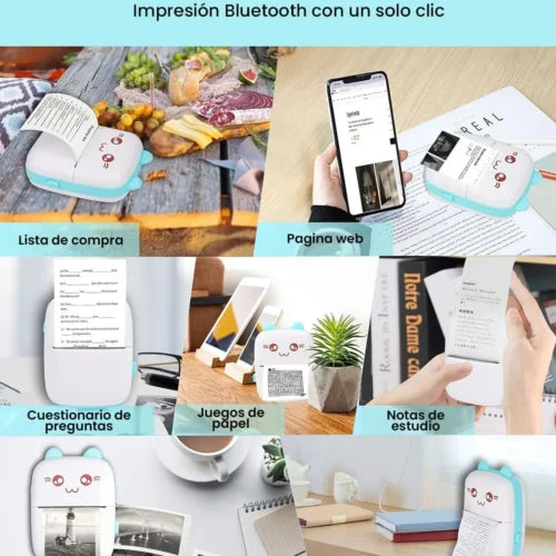 GoPrint™ 🥰Mini Impresora térmica portátil 🖨️ + Aplicación FunPrint! 🤳