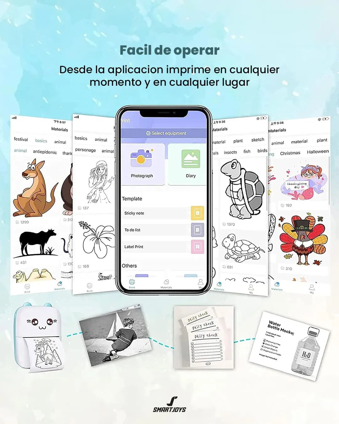 GoPrint™ 🥰Mini Impresora térmica portátil 🖨️ + Aplicación FunPrint! 🤳