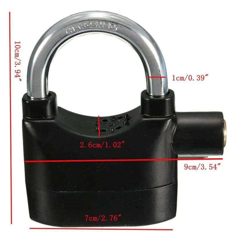 GuardianKey - Candado con alarma para motos y bicicletas