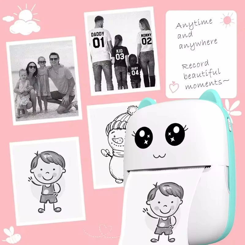 GoPrint™ 🥰Mini Impresora térmica portátil 🖨️ + Aplicación FunPrint! 🤳