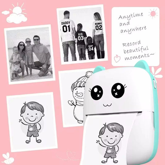 GoPrint™ 🥰Mini Impresora térmica portátil 🖨️ + Aplicación FunPrint! 🤳